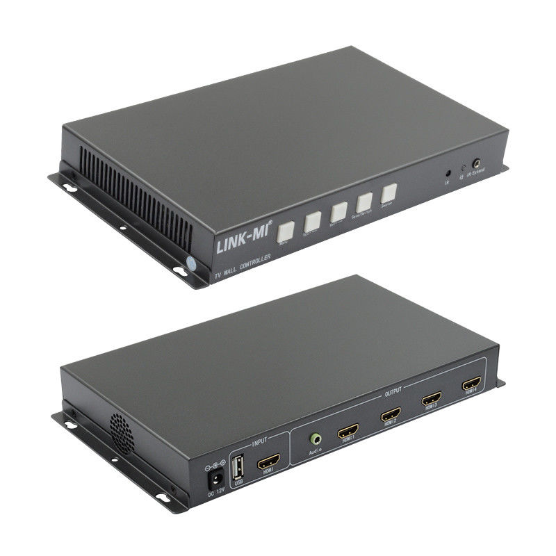 Control de pared de video 2X2 soporte HDMI entrada de señal USB 1080P para publicidad