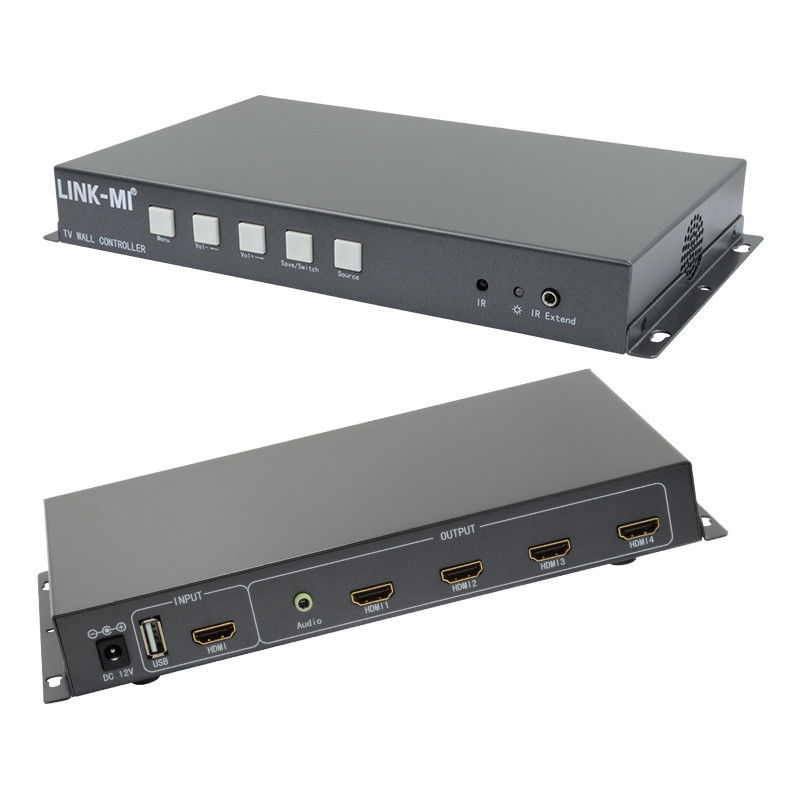 Control de pared de video 2X2 soporte HDMI entrada de señal USB 1080P para publicidad