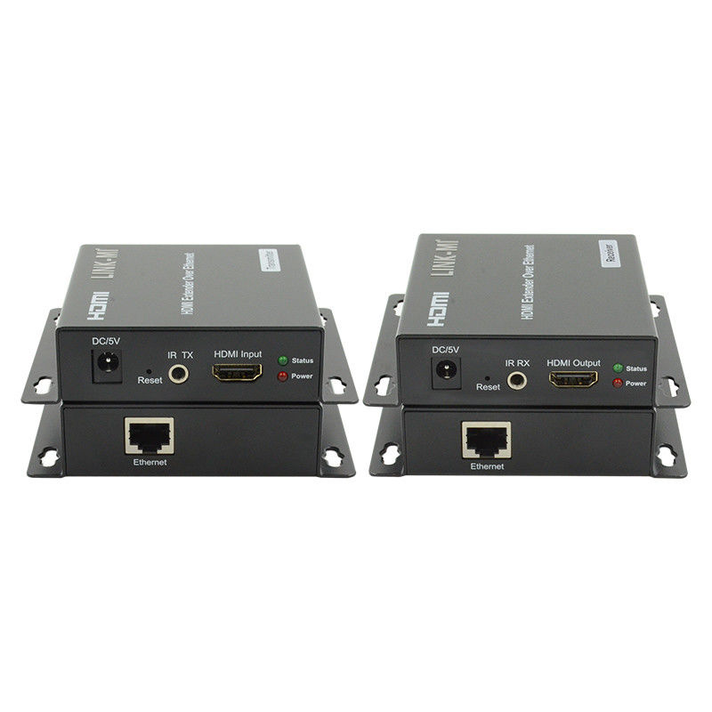 120M HDMI Extender AV sobre IP 1080P con punto de apoyo IR a muchos a muchos en cascada