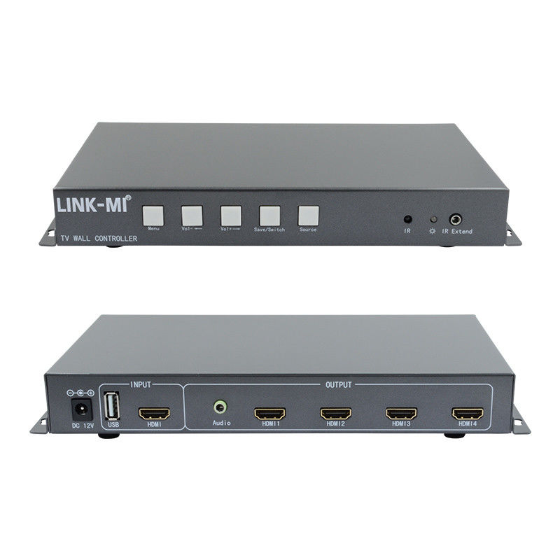 Control de pared de video 2X2 soporte HDMI entrada de señal USB 1080P para publicidad