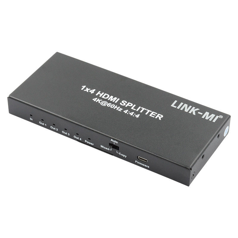 HDMI 2.0 HDMI Extender Splitter 60Hz 1x4 Apoyo 3D 18G HDR 1 en 4 División AV