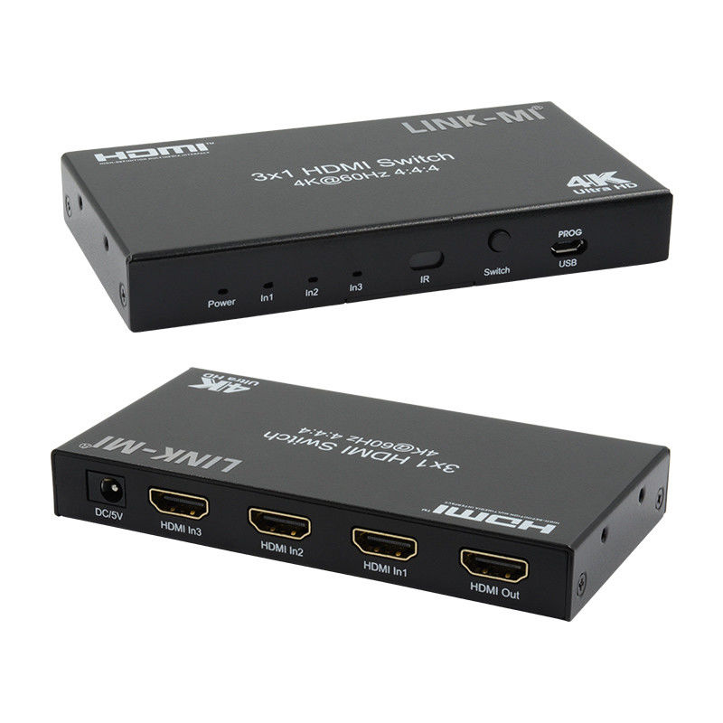 3X1 HDMI 2.0 Switch Hd Matrix Switcher 3 X 1 Hdmi Switch 3 puertos Hdmi Switch 1080P 20m