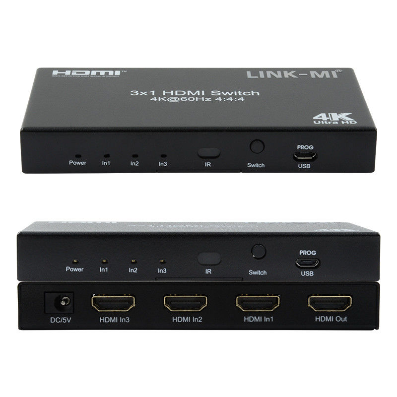 3X1 HDMI 2.0 Switch Hd Matrix Switcher 3 X 1 Hdmi Switch 3 puertos Hdmi Switch 1080P 20m