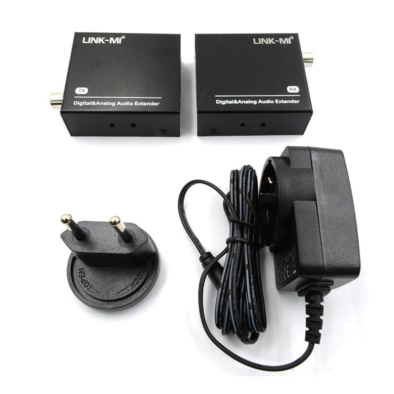 Extractor de audio HDMI de 500 m Extensor de audio analógico digital por cable Cat5e por cable Cat5e/6