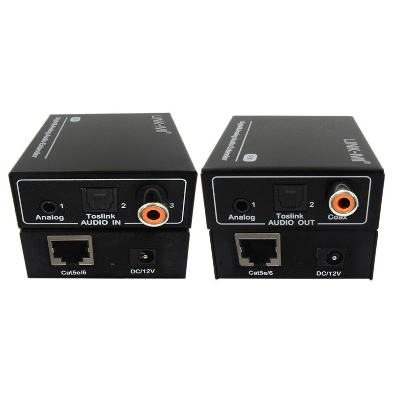 Extractor de audio HDMI de 500 m Extensor de audio analógico digital por cable Cat5e por cable Cat5e/6