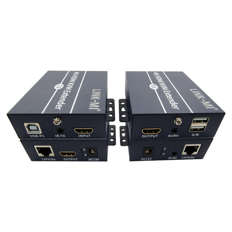 120m 4K KVM Extender HDMI por cable Cat 6 / Cat6e para el ratón de teclado