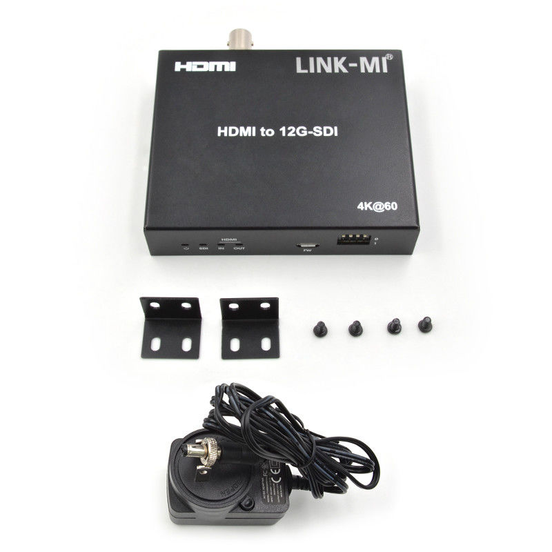 Convertidor HDMI a SDI de 4K con soporte de bucle 12G 4K@60Hz EDID Max 120m