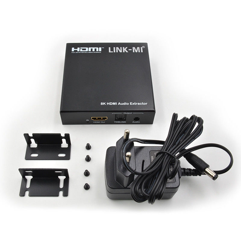 Extractor de audio HDMI 2.1 Divididor de audio 4k Soporte 8K 60Hz YUV4:2:0 CEC