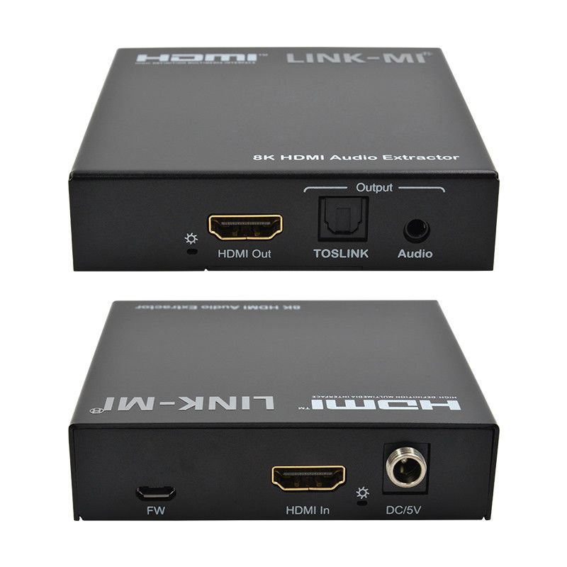Extractor de audio HDMI 2.1 Divididor de audio 4k Soporte 8K 60Hz YUV4:2:0 CEC