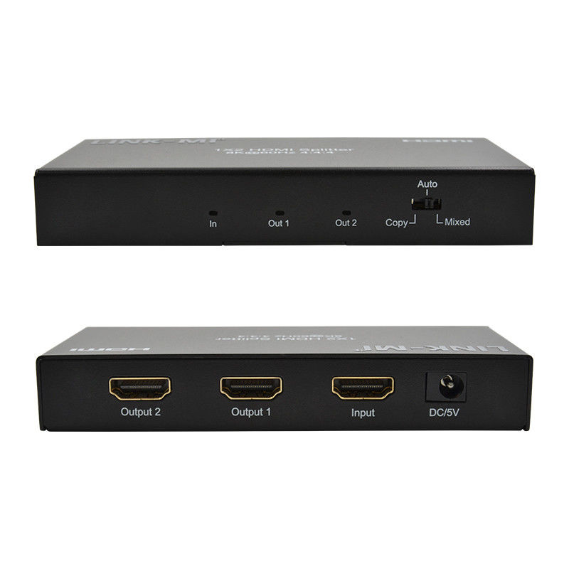48Gbps HDMI Splitter 8k 1x2 HDMI Extender Soporte para reducción de escala HDR10 EDID HDCP2.2