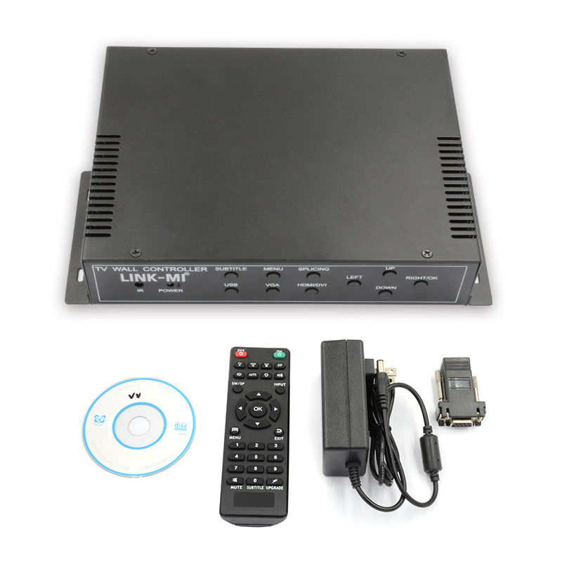 2X2 HDMI Controller de pared de vídeo Apoyo 1X4 1X3 1X2 TV Splicing Box para 4 pantallas
