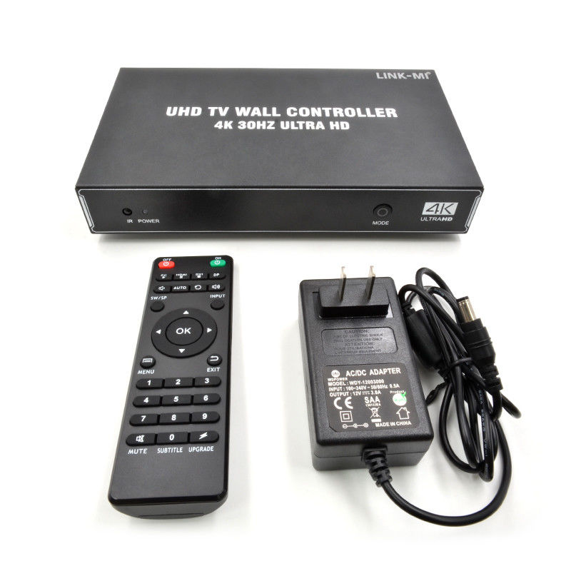 1X4 1X3 1X2 4K controlador de pared de video 30Hz 4 canales HDMI TV Procesador de pared de video 2x2