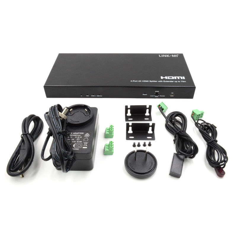 70M 1x4 4K HDMI Splitter Extender con extracto de audio 1x4 Hdmi Splitter sobre Cat6