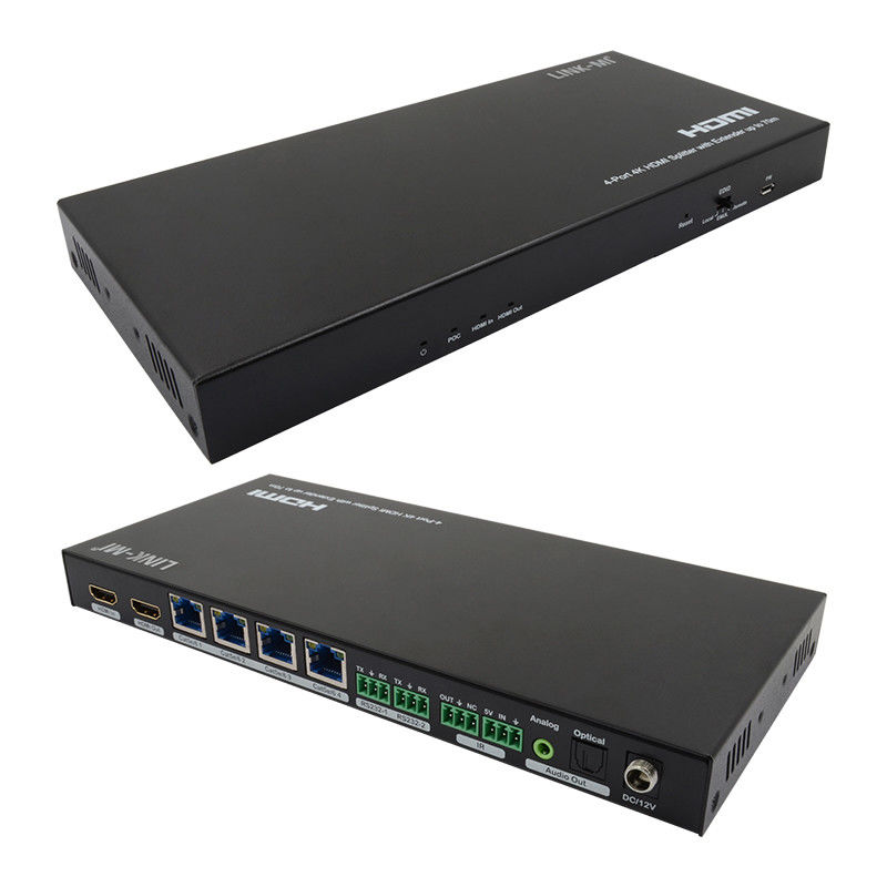 70M 1x4 4K HDMI Splitter Extender con extracto de audio 1x4 Hdmi Splitter sobre Cat6