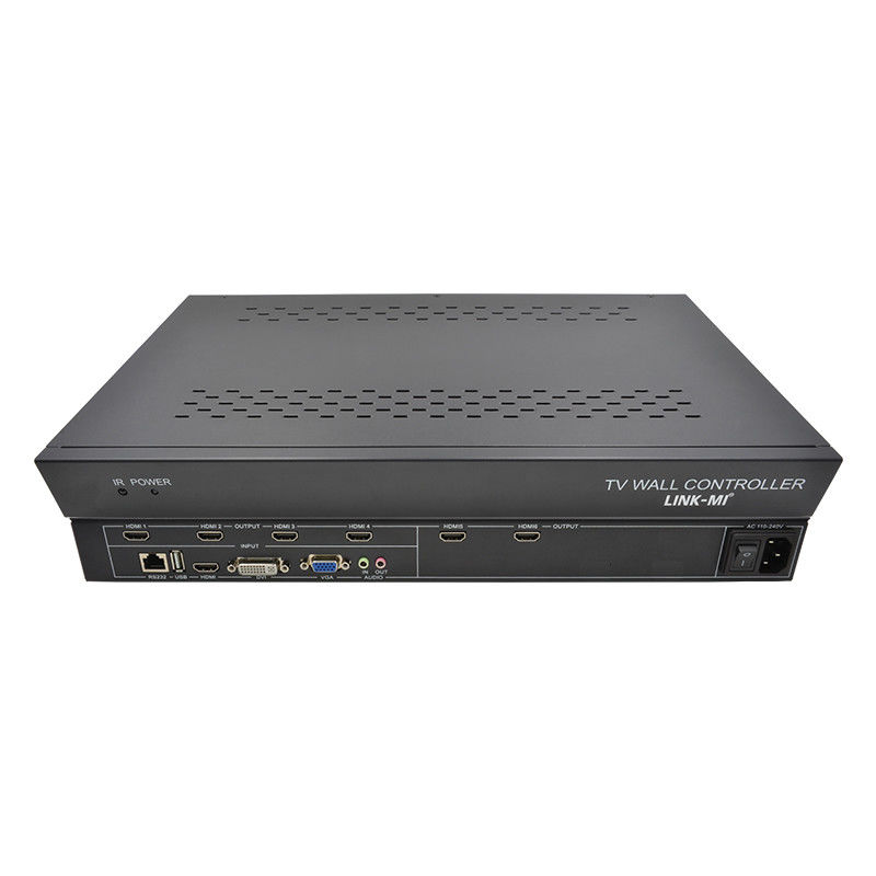 6 canales de control de pared de vídeo HDMI 2X3 LED controlador de pared para 6 televisores de empalme