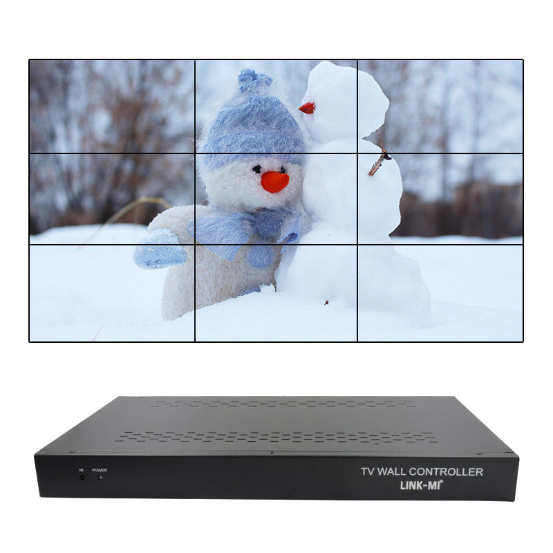 9 canales de control de pared de video HDMI 3X3 Zoom Subtítulos Control de pantalla múltiple para publicidad