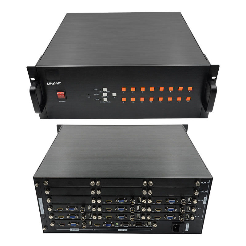 16 canales de vídeo HDMI Multi Viewer VGA BNC Entrada de señal 1080P 16X1 Switch HDMI