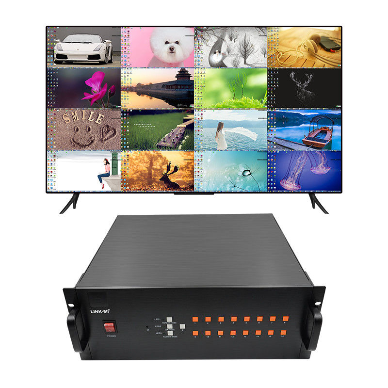 16 canales de vídeo HDMI Multi Viewer VGA BNC Entrada de señal 1080P 16X1 Switch HDMI