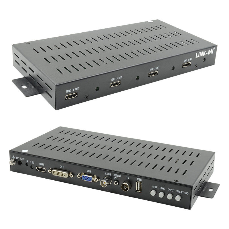 2X2 1X2 1X3 Control de pared de video HDMI 1x4 1080P Rotación de 90 grados para visualización de retratos