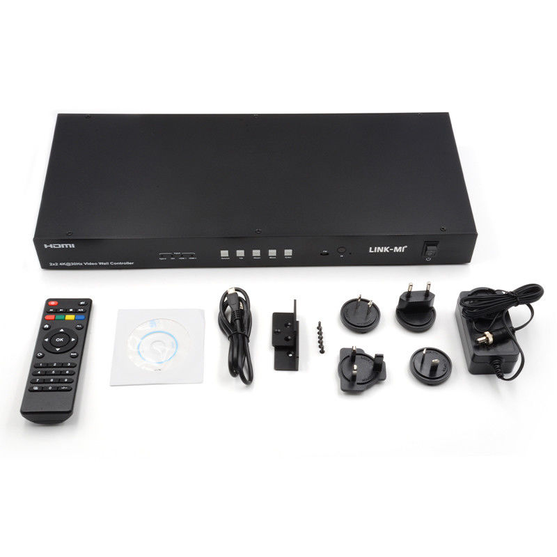 Controlador de matriz de pared de video 4K 2x2 1x4 4x1 10x10 pantalla de empalme USB tipo C DVI