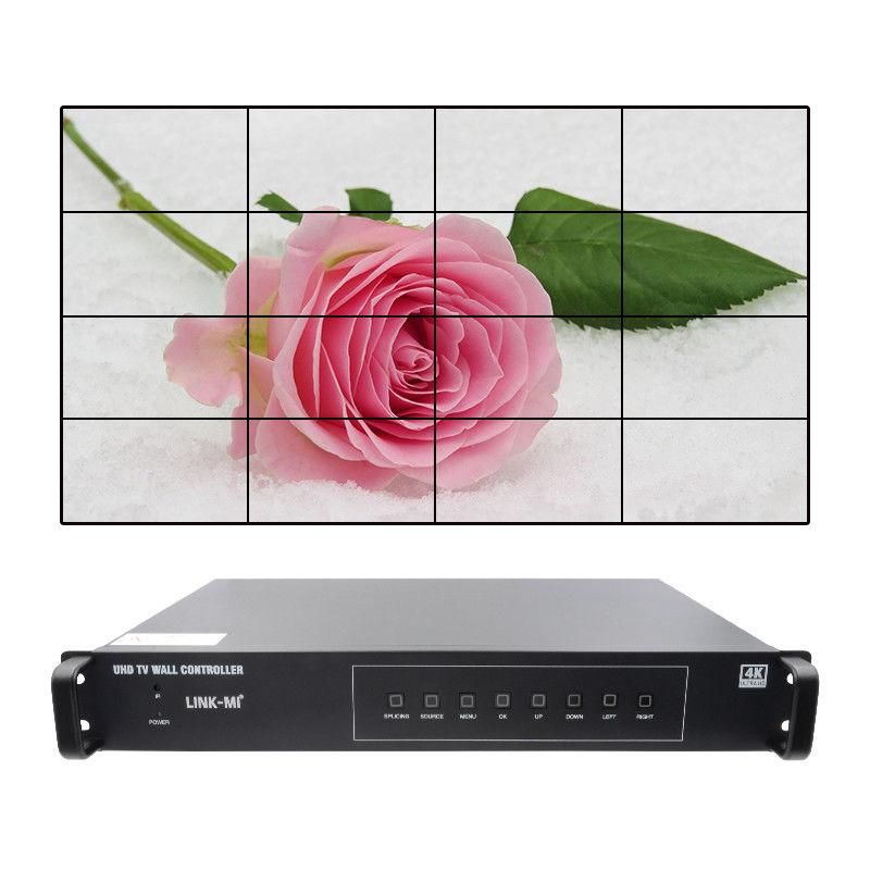 Control de pared de vídeo 4K 4X4 HDMI 16 Salidas HDMI Rotación de imagen Procesador de pared de vídeo