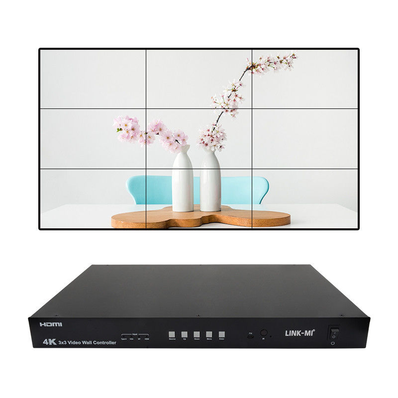 Control de pared de vídeo 4K Ultra HD HDMI DP 3x3 Procesador de pared de vídeo VGA USB tipo-C
