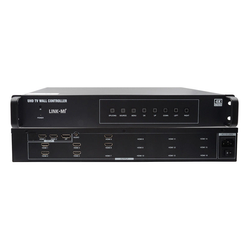Control de pared de video 2X3 HDMI 4K 1x4 1X3 1X2 Procesador de pared de TV para 6 pantallas