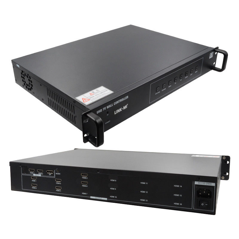 Control de pared de video 2X3 HDMI 4K 1x4 1X3 1X2 Procesador de pared de TV para 6 pantallas