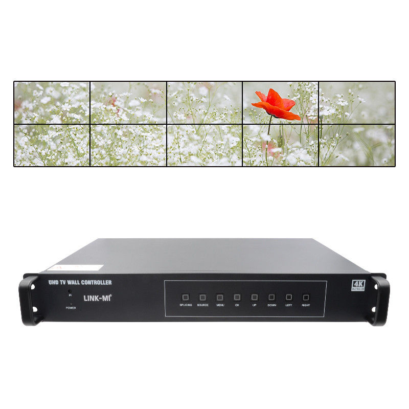 4K Splitter de pared de vídeo HDMI1 2x5 Splicing HDMI2.0 HDMI1.4 DP Entrada 4K@60Hz 4:4:4