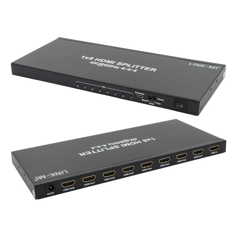 1/8 4K HDMI Splitter 1 en 8 fuera 60Hz 3D 18G Video Audio Splitter para 8 pantallas