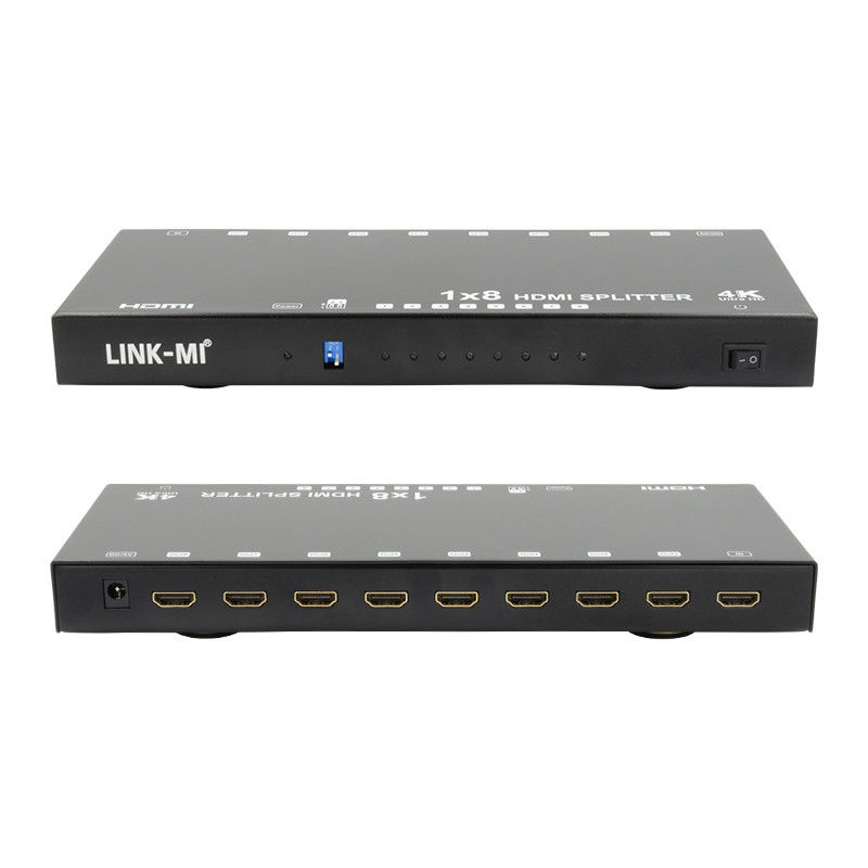 8 puertos 4K HDMI Splitter Video Splitter 3d EDID 1 en 8 Duplicador para 8 televisores