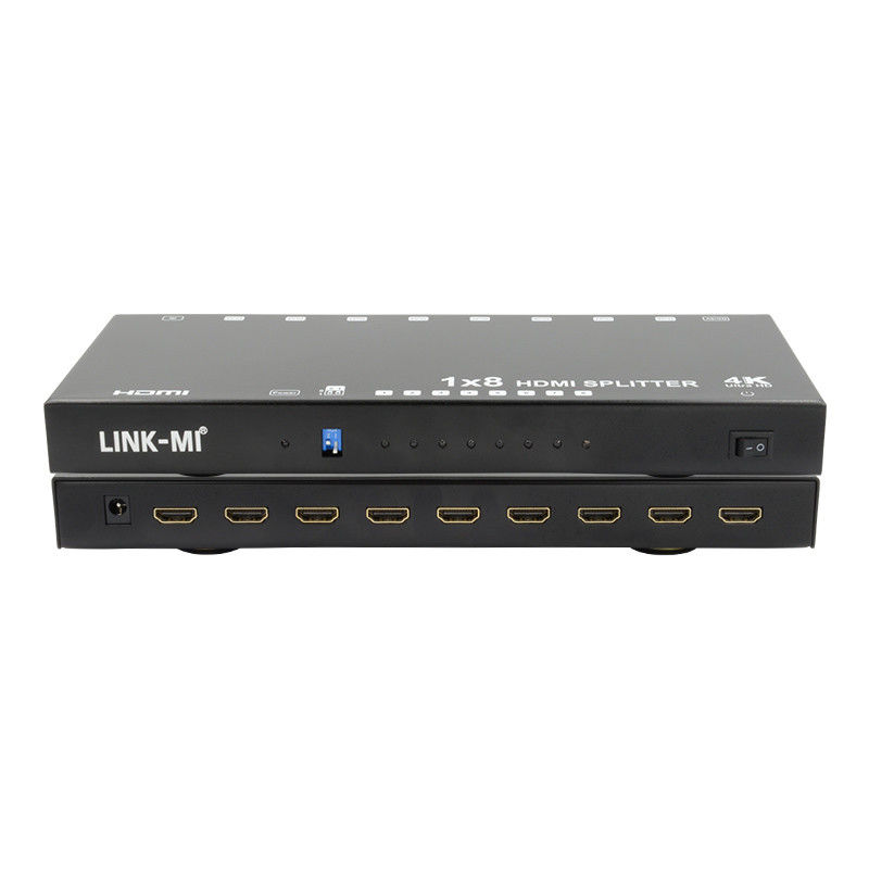 8 puertos 4K HDMI Splitter Video Splitter 3d EDID 1 en 8 Duplicador para 8 televisores
