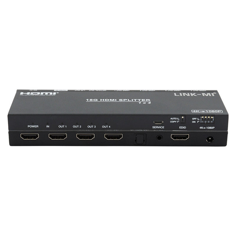 4K 1X4 Multi HDMI Splitter EDID analógico óptico HDMI2.0b 4 puertos Video Splitter