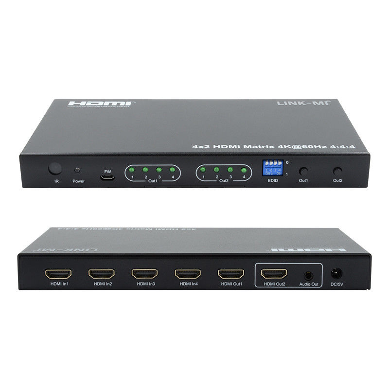 Se trata de un sistema de transmisión de datos de alta velocidad.44 18Gbps HDCP2.2 4 en 2 fuera conmutador de vídeo HDMI