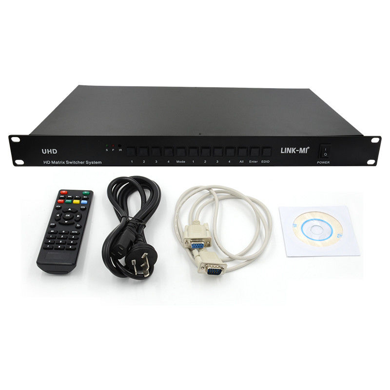 Sistema de conmutador de matriz 4X4 HDMI 4K HDMI Conmutador de video Soporte RS232 TCP/IP