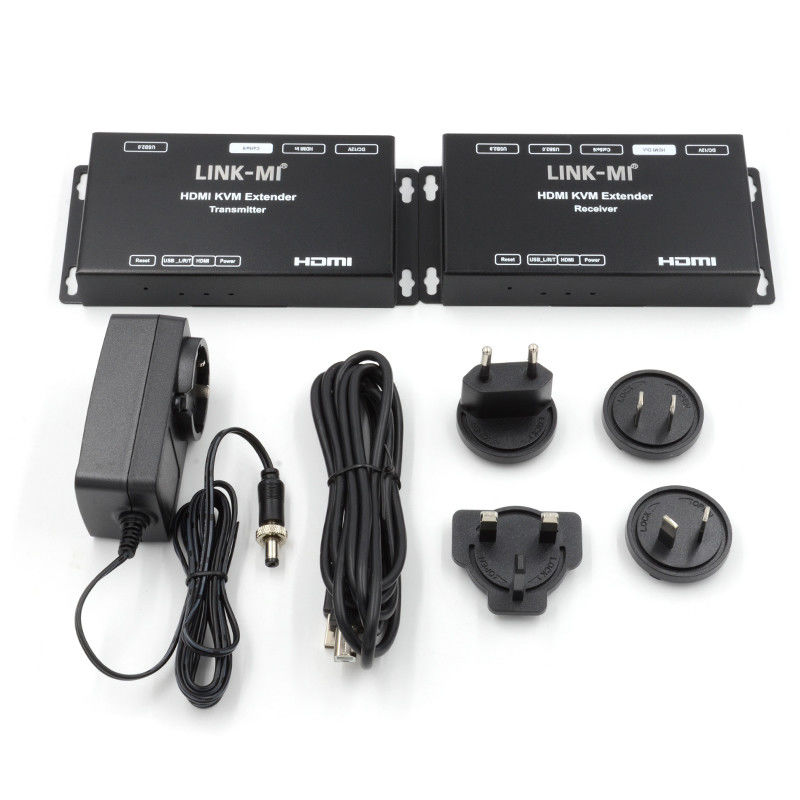 50M HDMI USB KVM Extender hasta 50m 100m soporte doble POC USB2.0