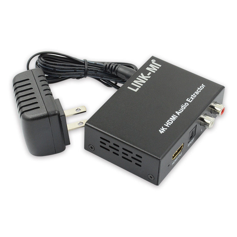 Extractor de audio HDMI 2K 4K para Apple TV Blu-Ray Player Apoyo a EDID 3D