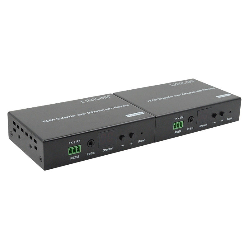 Distribución de extensor HDMI de 120M a través de IP Extensor con control remoto LED RS232 AV a través de IP