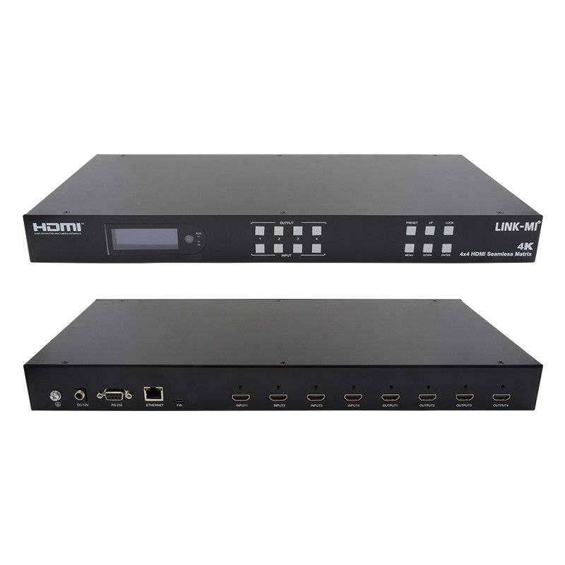 Seamless HDMI 4K Video Wall Splitter HDMI Matrix Switcher 2X2 4 en 4 fuera