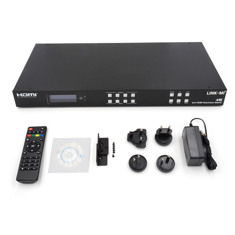 Seamless HDMI 4K Video Wall Splitter HDMI Matrix Switcher 2X2 4 en 4 fuera