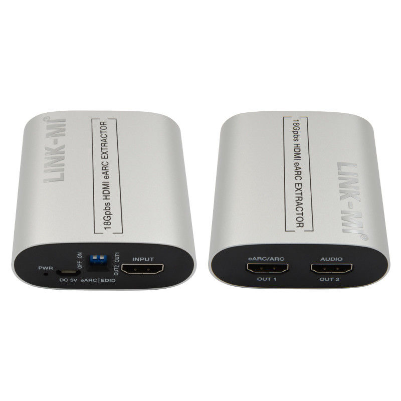 18Gbps Extractor de audio HDMI Extractor 4K@60Hz CEC EDID HDMI EARC Convertidor de extractor de audio
