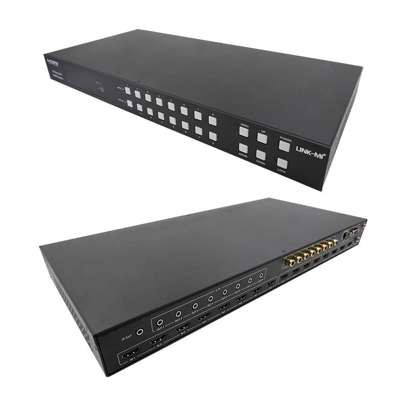 18Gbps 8x8 conmutador de matriz con soporte de función ARC 4K2K 60Hz YUV 4:4:4