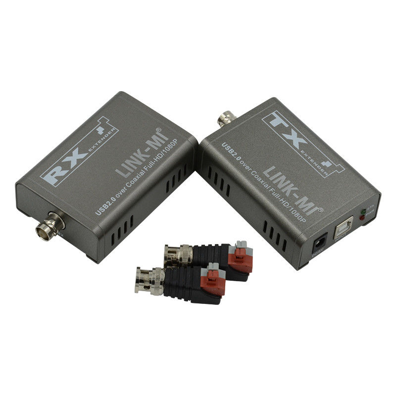 Extensor KVM de 50M para cámara Extensor USB 1080P por cable coaxial Kvm por fibra