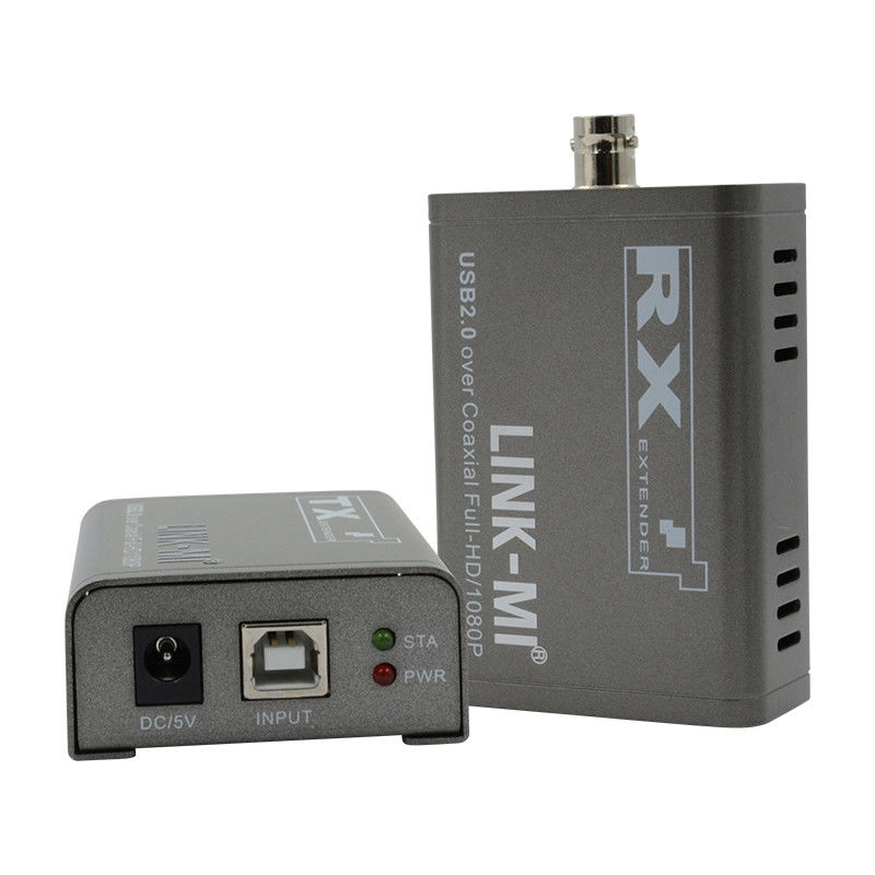 Extensor KVM de 50M para cámara Extensor USB 1080P por cable coaxial Kvm por fibra