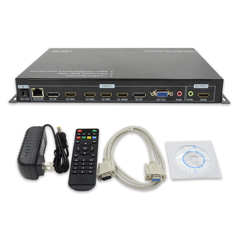 PIP POP HDMI Multi Viewer 4k 4x1 con IR Remote Control RS232 Control del centro de control