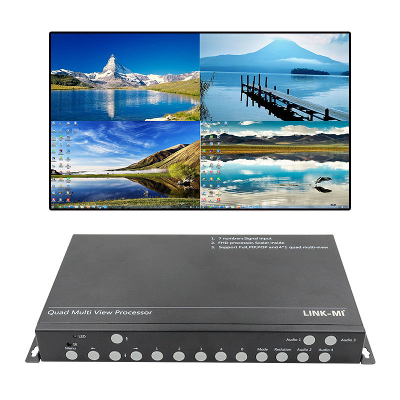 PIP POP HDMI Multi Viewer 4k 4x1 con IR Remote Control RS232 Control del centro de control