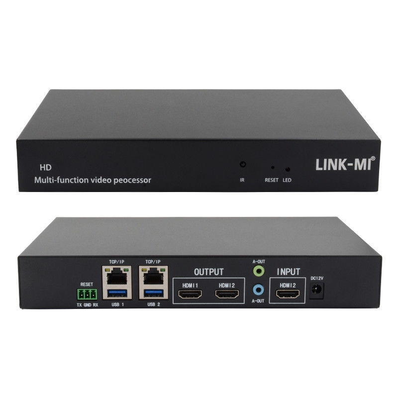 Multilingüe RS232 HDMI controlador de pared de vídeo HD Caption Adder Procesador de vídeo HDMI
