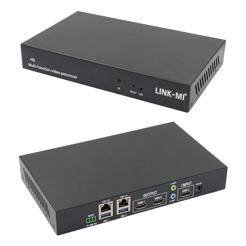 Multilingüe RS232 HDMI controlador de pared de vídeo HD Caption Adder Procesador de vídeo HDMI