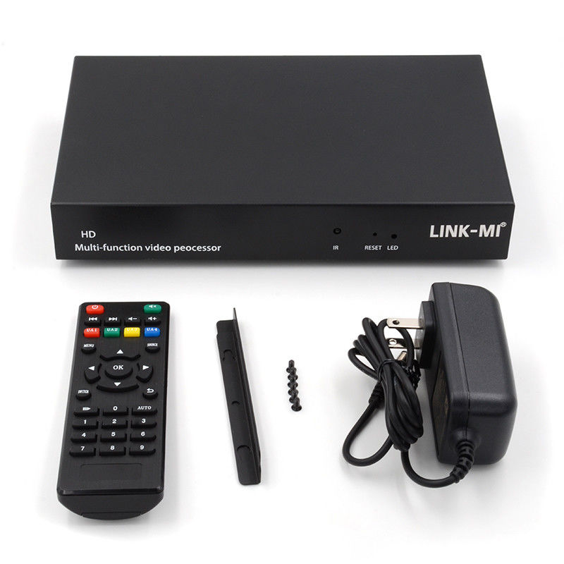 Multilingüe RS232 HDMI controlador de pared de vídeo HD Caption Adder Procesador de vídeo HDMI