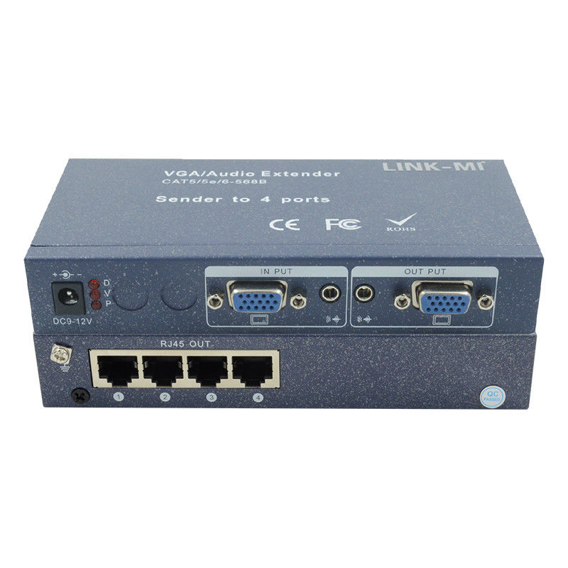 15 pin 4 puertos VGA Extender 1 a 4 VGA Splitter 4 canales Video UTP Extender